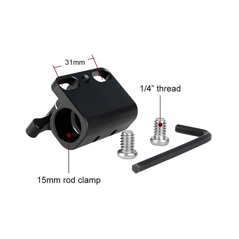 NICEYRIG 15mm Rod Holder Railblock Extension for DSLR Cage, Handle, Baseplate, for DJI Ronin 15mm Rod Support - 278 - Image 4